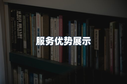 服务优势展示